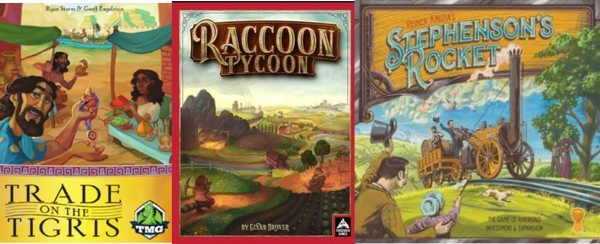 Barnes on Games #11 - Trade on the Tigris, Raccoon Tycoon, Stephenson's Rocket Reviews
